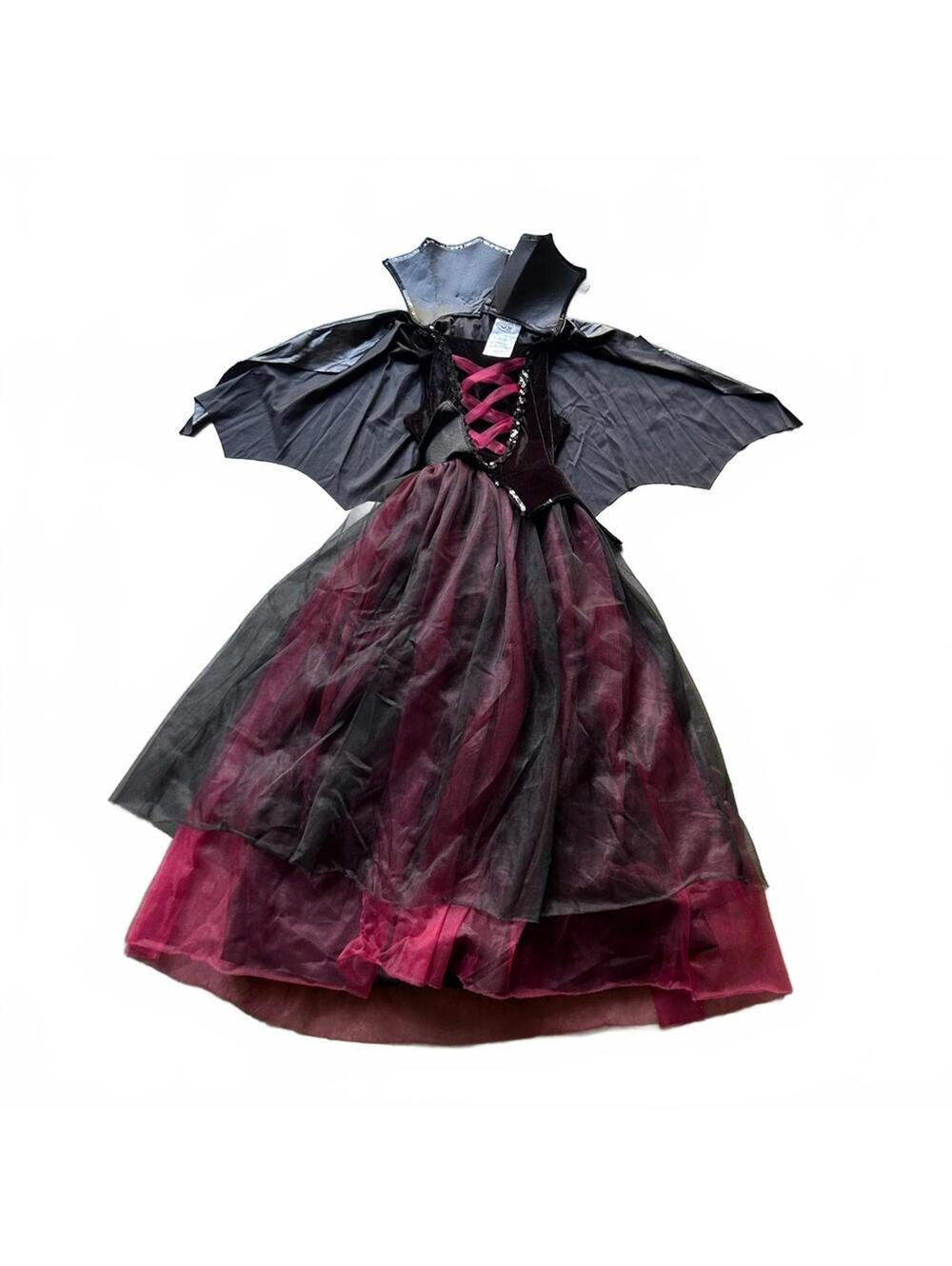 Elvira Black & Garnet Lady Vampire Costume | Halloween Gamecock | Size XL 14-16